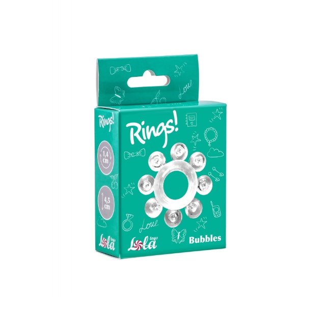 Эрекционное кольцо Lola Toys Emotions Minnie с вибропулей, бирюзовое 4005-03Lola - Lola Toys - ВиброКольца - Купить