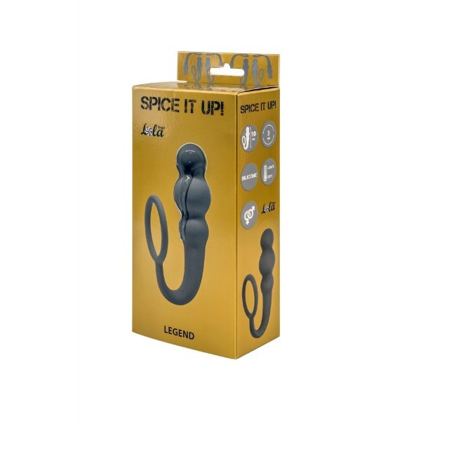 Анальная вибропробка Satisfaction Lola Toys Spice It Up, черный 8002-01lola - Lola Toys - С вибрацией - Купить