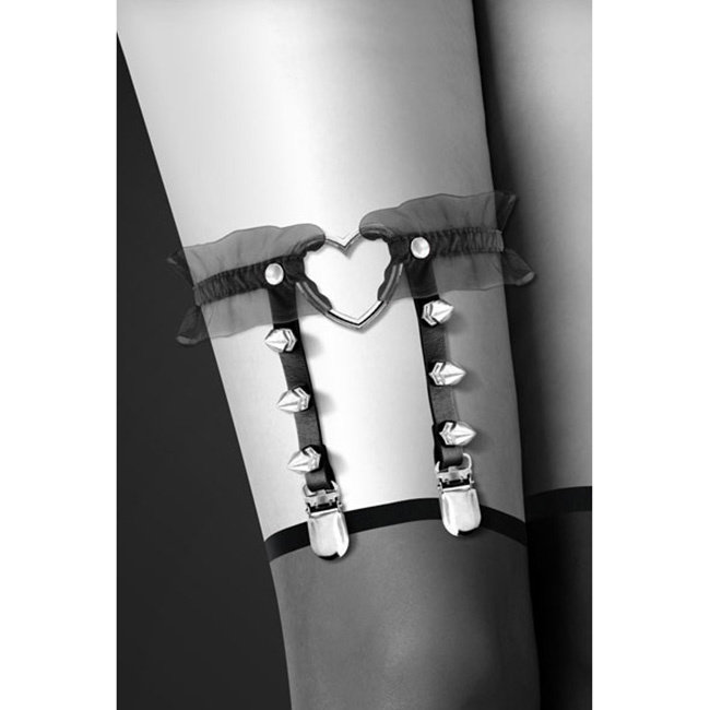 Гартер Bijoux Pour Toi тройной, чёрный 6060070010 - Bijoux Pour Toi - Портупеи, сбруи и гартеры - Купить